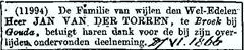 Jan van der Torren 1785 overlijdensadvertentie II