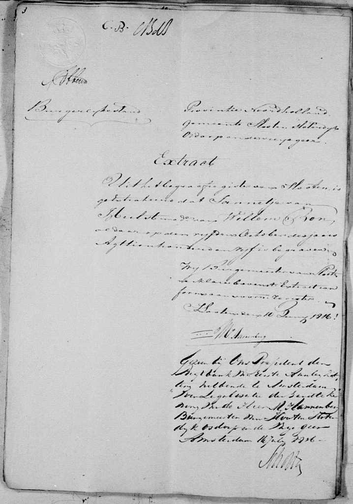 Jannetje van Hulst begraafextract