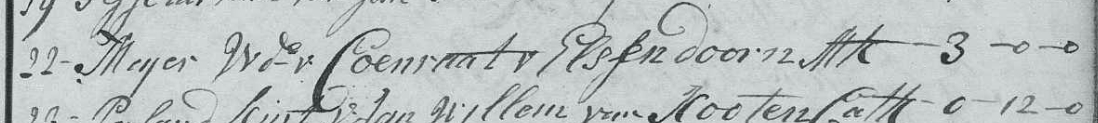 Johanna Herbertse Vercroest begraafboek