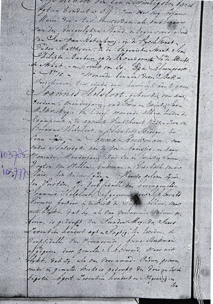 Johannes Helsloot 1788 huwelijksakte I