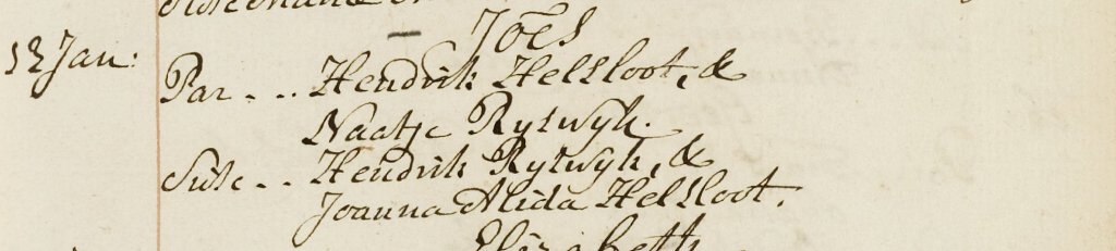 Johannes Helsloot 1796 doopakte