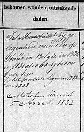 Johannes Helsloot 1811 militieregister (boven)
