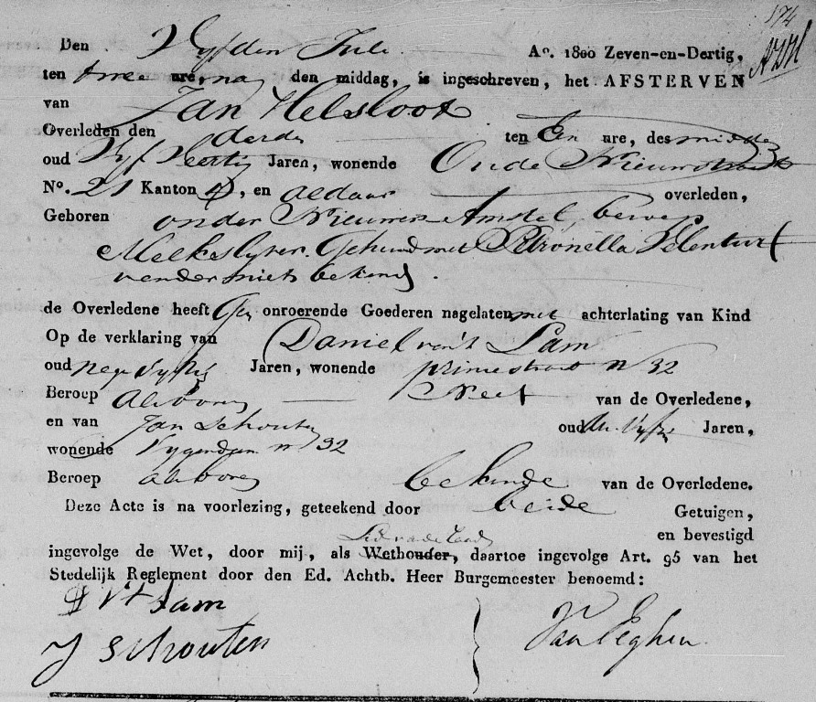 Johannes Helsloot ca1792 overlijdensakte