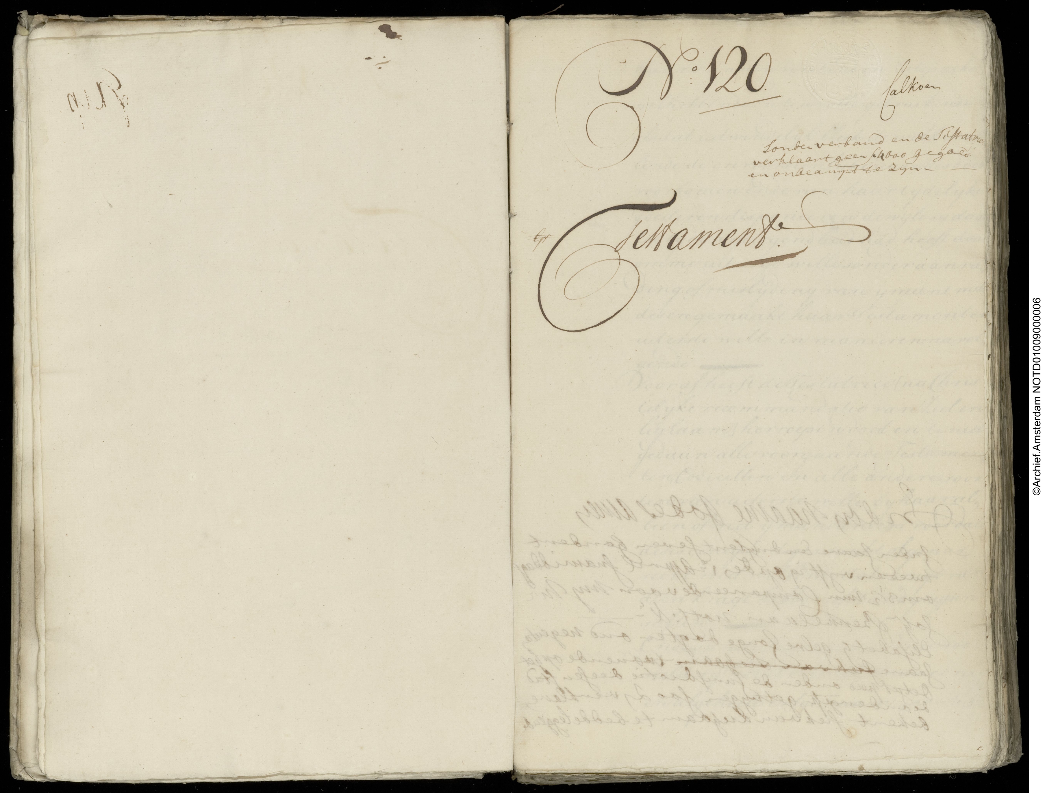 Lijsbeth Gelre 1733 testament I