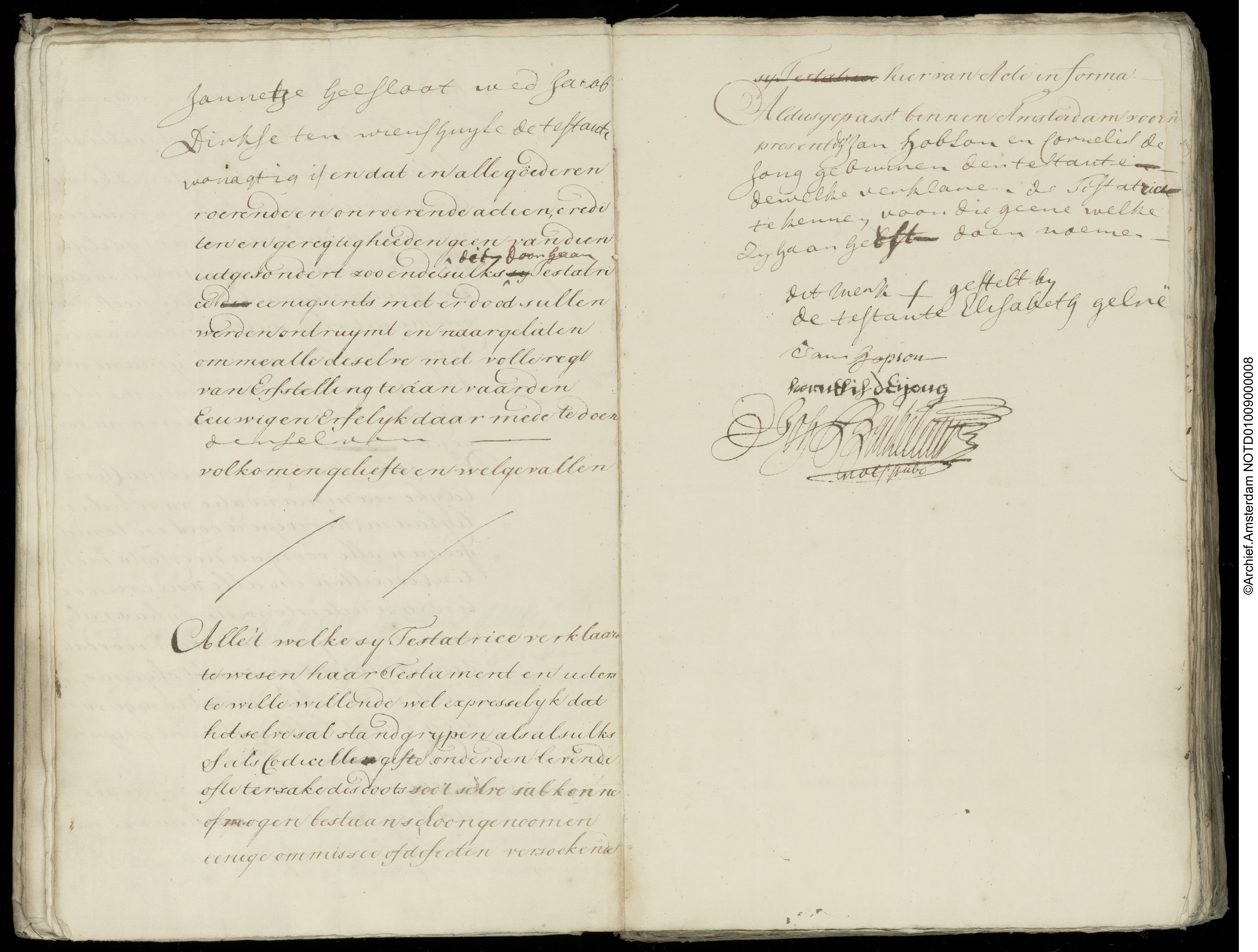 Lijsbeth Gelre 1733 testament III