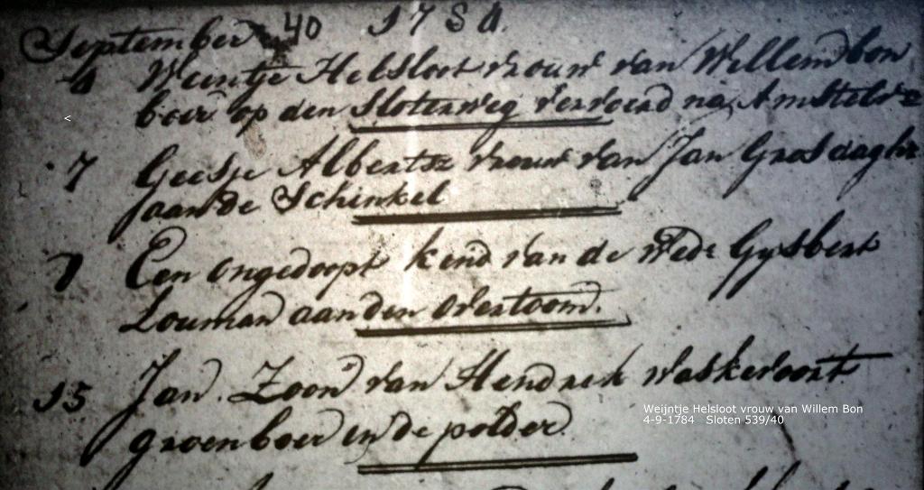Ludowina Helsloot 1747 begraafboek