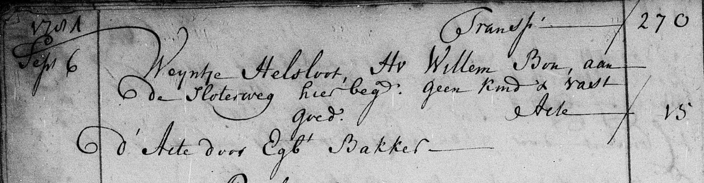 Luduwina Helsloot 1747 impostboek