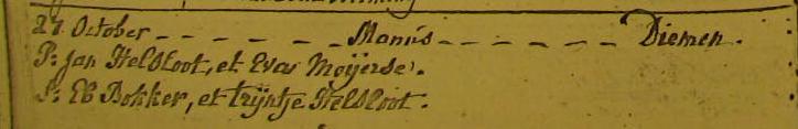 Manus Helsloot 1797 doopregister