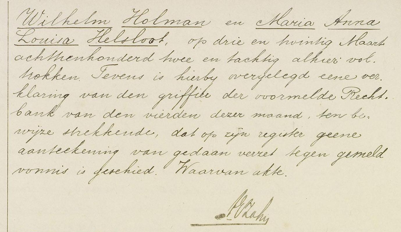 Maria Anna Louisa Helsloot 1859 scheidingsakte II