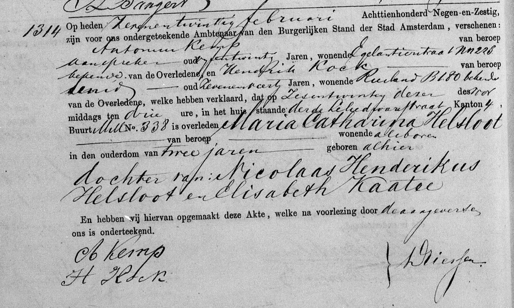 Maria Catharina Helsloot 1867 overlijdensakte