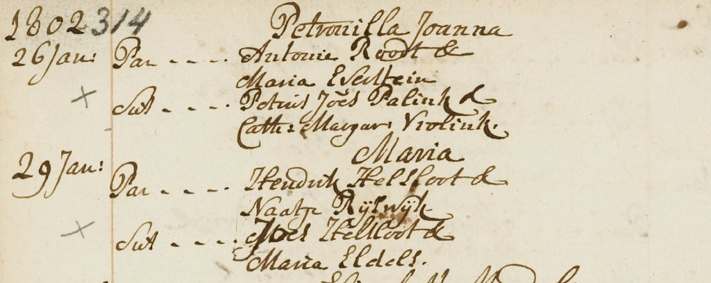 Maria Helsloot 1802 doopakte