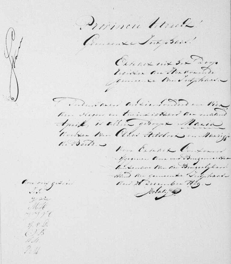 Maria Helsloot 1804 doopextract