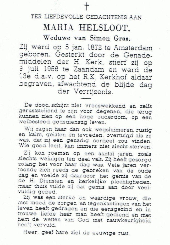 Maria Helsloot 1872 bidprentje