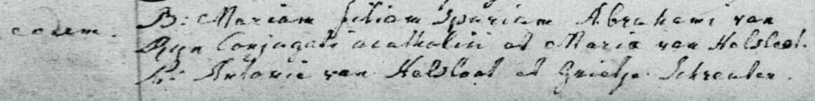 Maria van Rijn 1794 doopboek