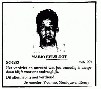Mario Helsloot  In Memoriam
