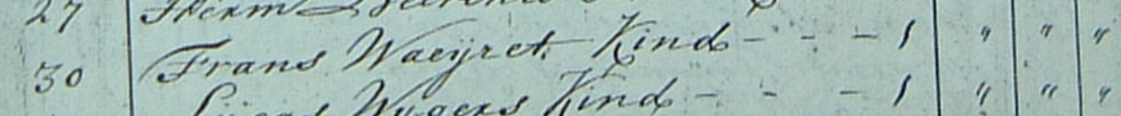 n.n. Waijeret ca1745 begraafboek