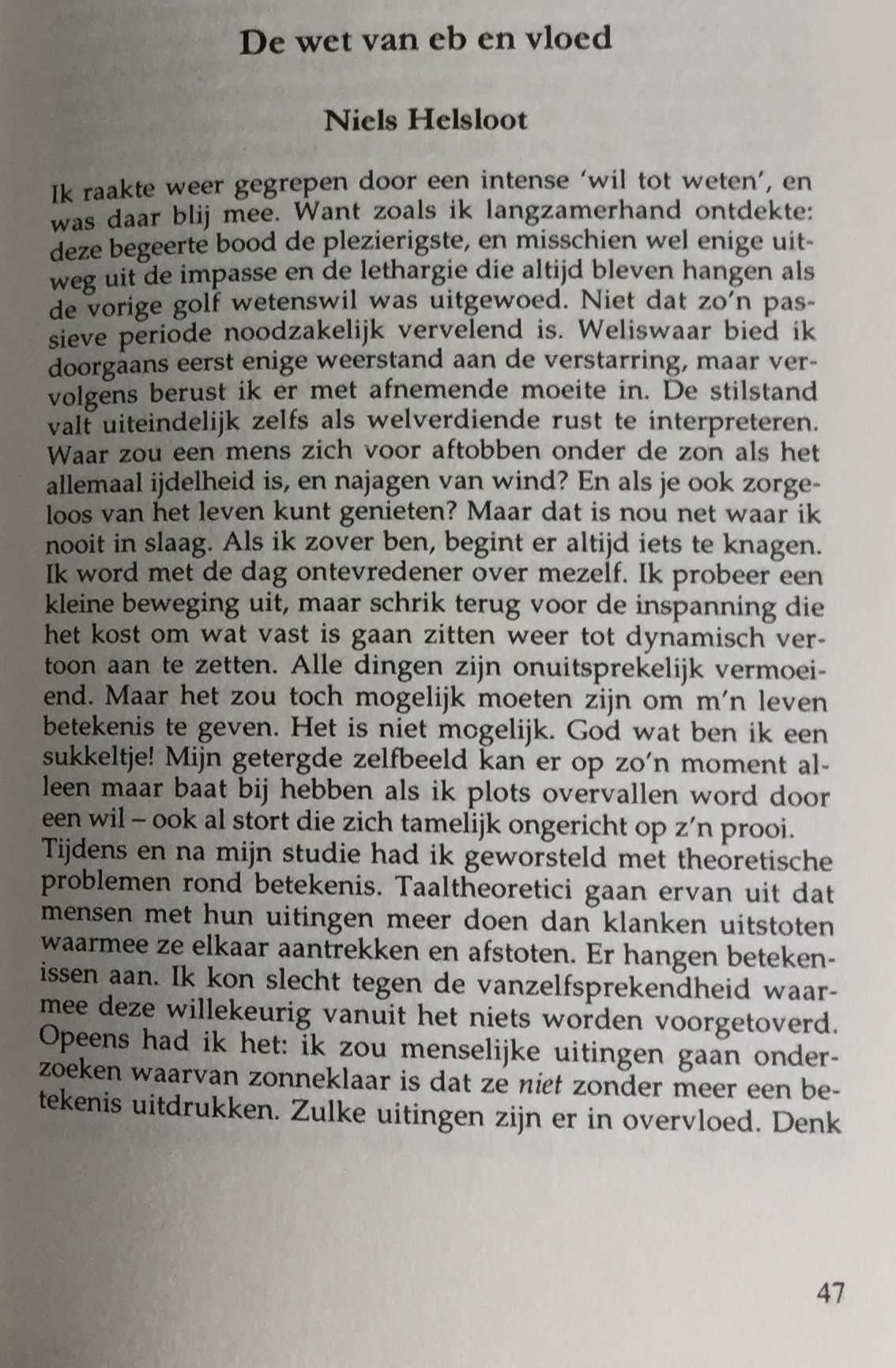 Nicolaas Helsloot 1959 Nietzsche lezen I