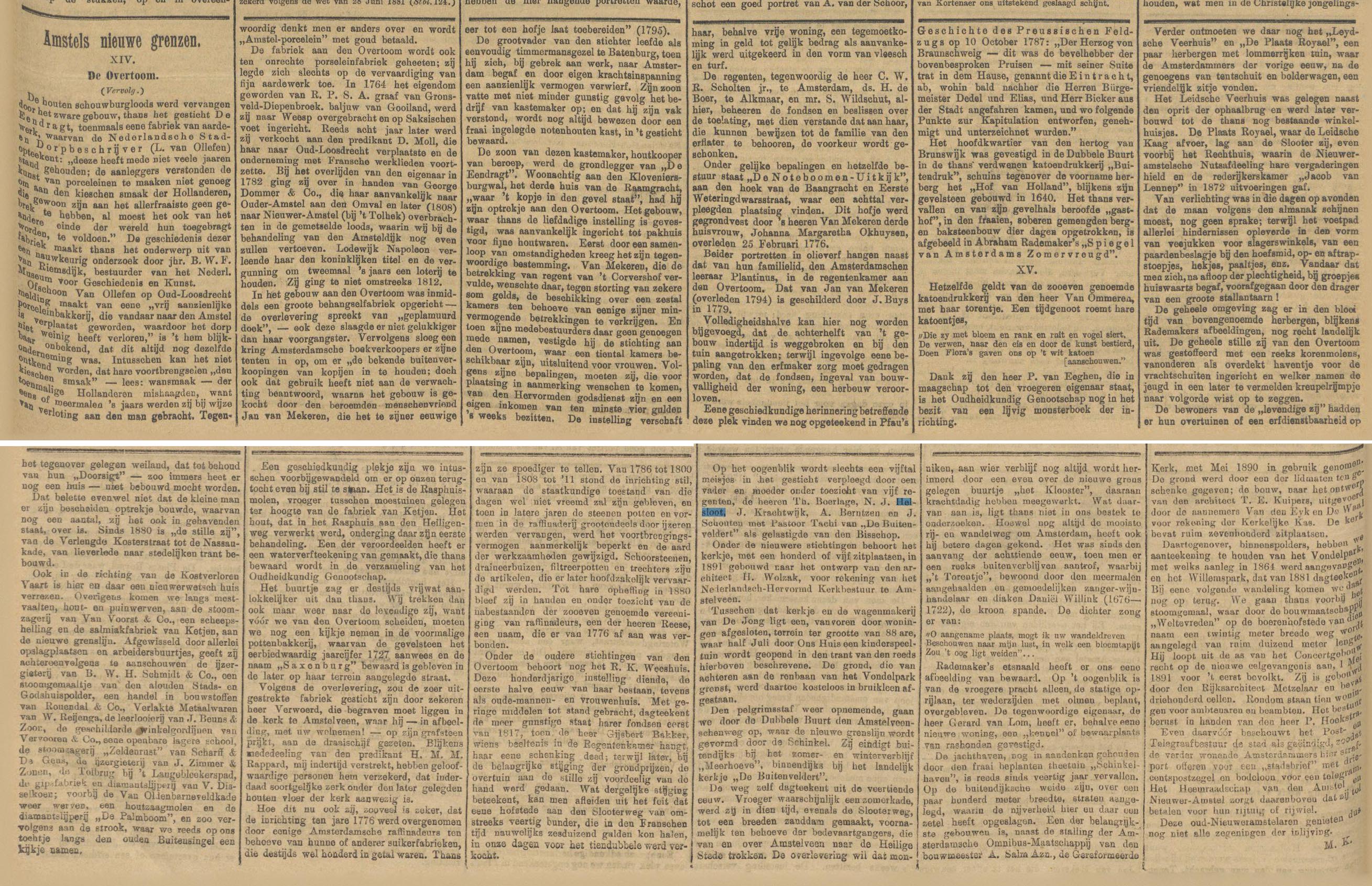 Nicolaas Johannes Helsloot 1830 regent RK Weeshuis ; Algemeen Handelsblad 26-7-1896