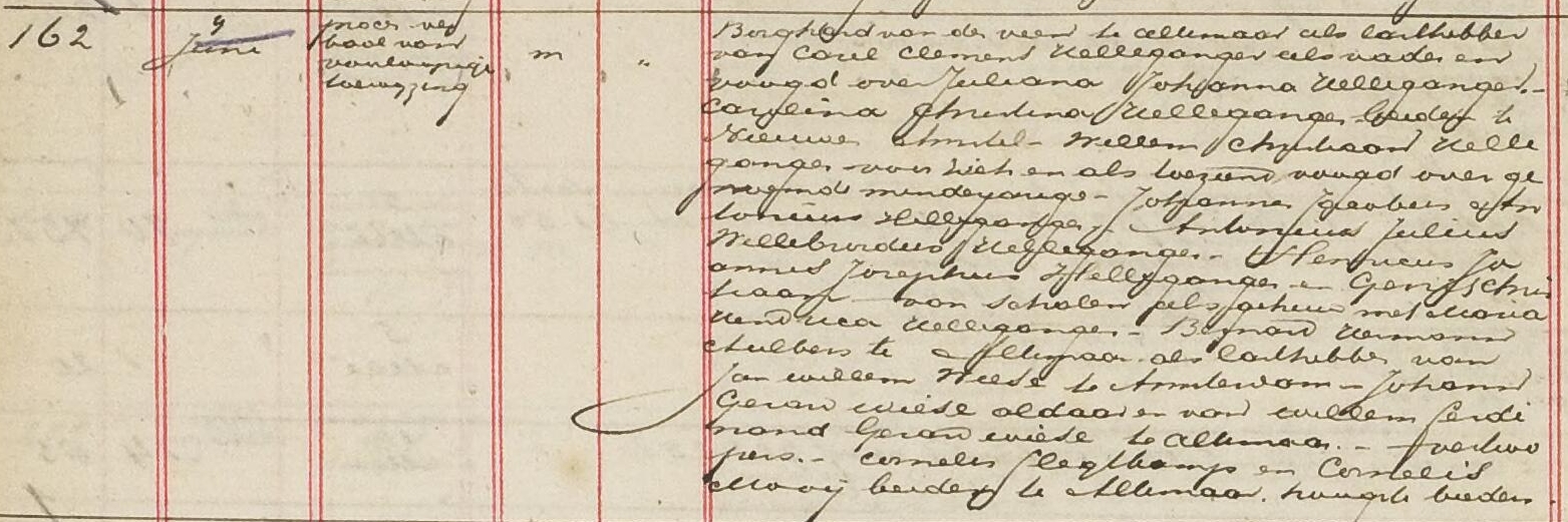 Notariële akte op 9 juni 1886 te Alkmaar