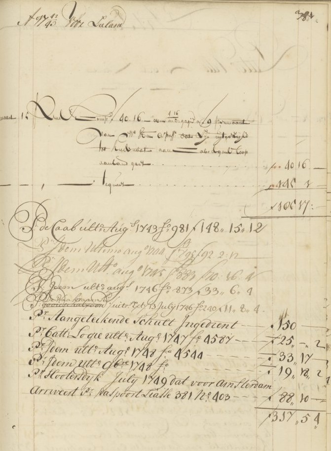 Petrus Helsloot 1716  VOC scheepssoldijboek II