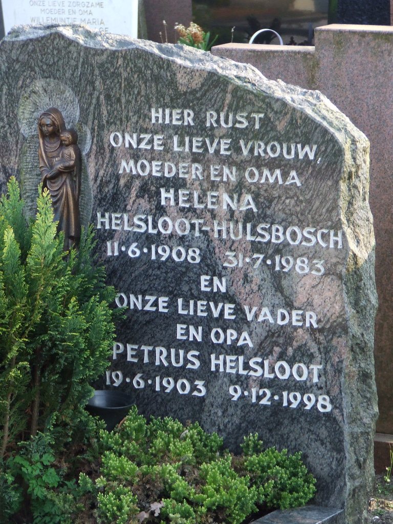 Petrus Jacobus Helsloot 1903 grafsteen