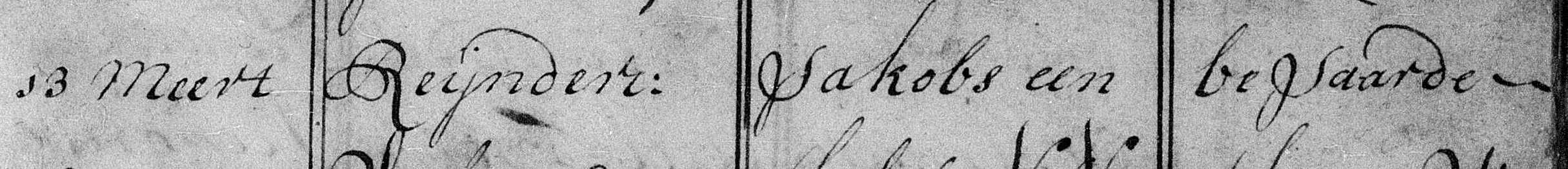 Reijnder Jacobs doopboek