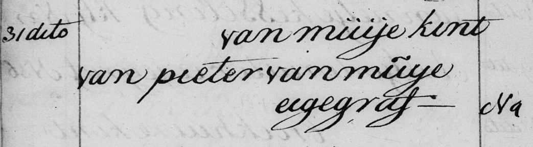 Reinerus van Muijen begraafboek