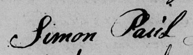Simon Paul handtekening