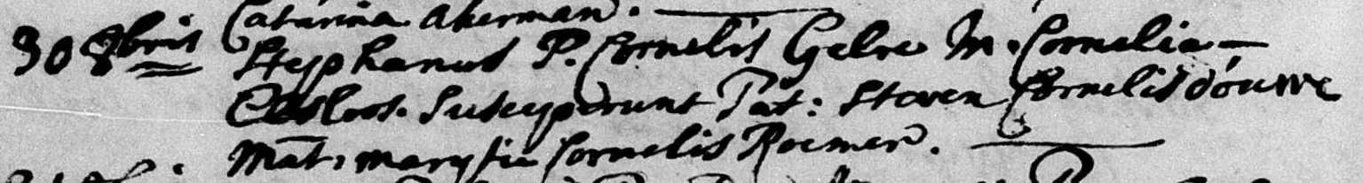 Stephanus Gelre 1729 doopboek