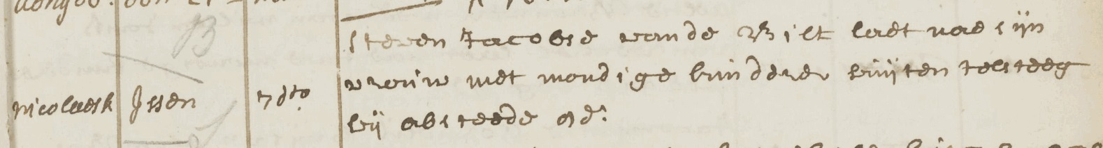Steven Jacobsz van der Bilt register van overledenen Momboirkamer