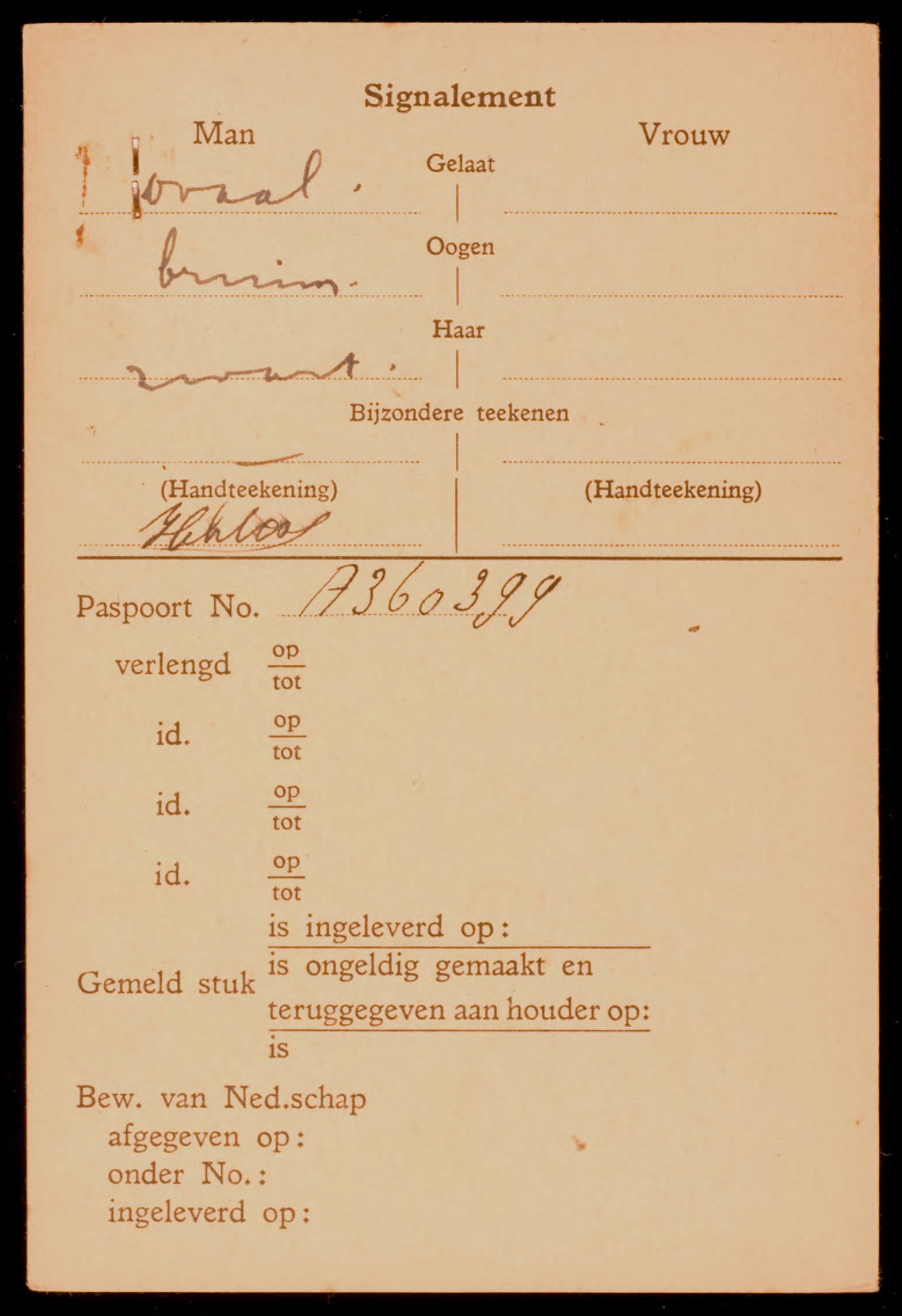 Theodorus Jacobus Helsloot 1925 paspoort II