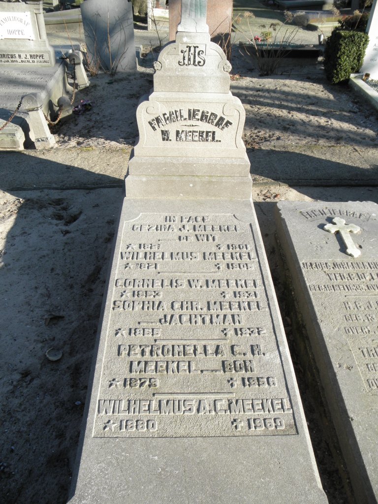 Wilhelmus Meekel grafsteen