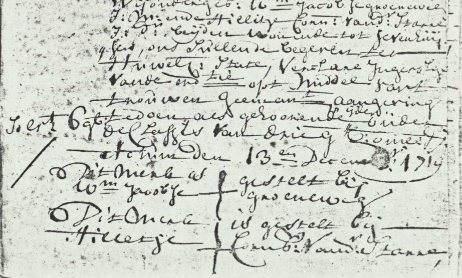 Willem Jacobsz Groeneweg x Hilletje Cornelisdr van der Starre impostboek