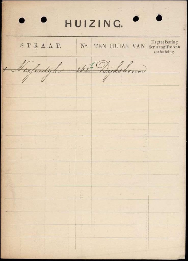 Willem van der Torre 28-3-1890 gezinskaart II