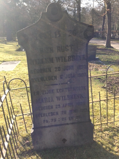Willem Wilbrink 1832 grafsteen II