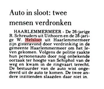 Wim Helsloot ca1956 Leeuwarder Courant 05-03-1984