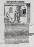 Afb. 3 Gregor Reisch, De origine rerum naturalium, uit: Margarita Philosophica, Freiburg en Breisgau 1503, houtsnede, 18 x 14 cm.